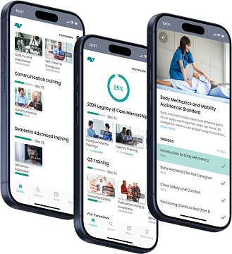 Nevvon mobile on three different devices
