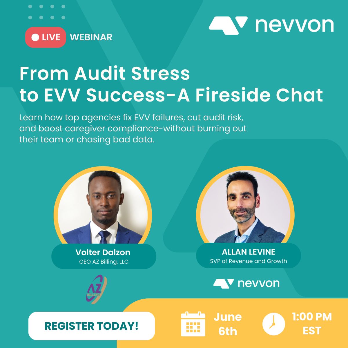 Live Webinar announcement